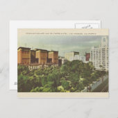 Vintage Pershing Square Los Angeles Briefkaart (Voorkant / Achterkant)