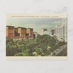 Vintage Pershing Square Los Angeles Briefkaart