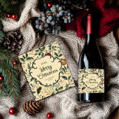 Vintage personnalisé Étiquette de vin de Noël