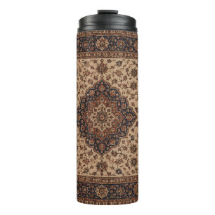 Vintage Perzisch Tapijtpatroon Koffiemok Elegant Thermosbeker