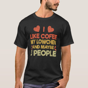 Vintage Pet Dog-eigenaar, zoals Koffee Love Lowche T-shirt