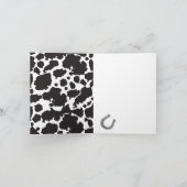 Vintage petit Carte de remerciements Cowboy (Intérieur)