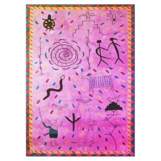 Vintage Petroglyphs Tafelkleed