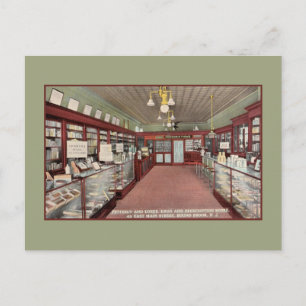 Vintage Pharmacy drug interior Bound Brook NJ Briefkaart