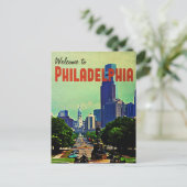 Vintage Philadelphia Revel Briefkaart (Staand voorkant)