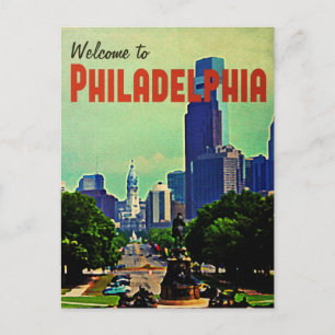 Vintage Philadelphia Revel Briefkaart