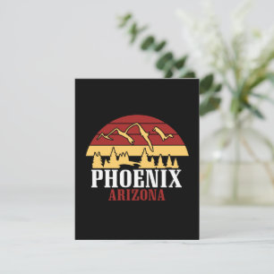 Vintage Phoenix Arizona USA Kunst Zonsondergang