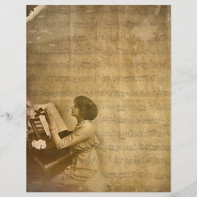 Vintage pianist (Voorkant)