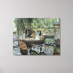 Vintage Pierre Auguste Renoir La Grenouillere Canvas Afdruk