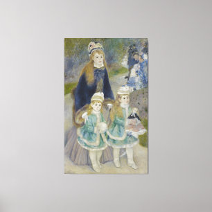 Vintage Pierre Auguste Renoir La Promenade Canvas Afdruk