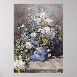 Vintage Pierre Auguste Renoir Spring Bouquet Poster