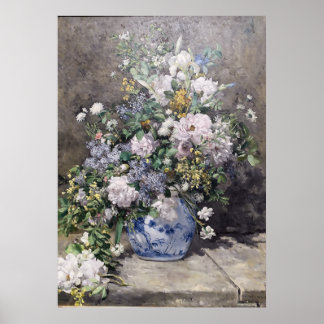 Vintage Pierre Auguste Renoir Spring Bouquet Poster
