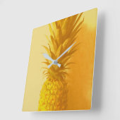 Vintage Pineapple - Kitchen Clock Vierkante Klok (Hoek)