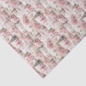 Vintage Pink Christmas  Tissuepapier (Detail)