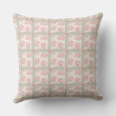 Vintage Pink Roses Patchwork Kussen (Achterkant)
