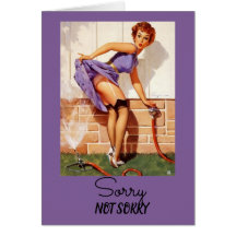 Vintage Pinup, sorry dat ik me vandaag niet ondeug