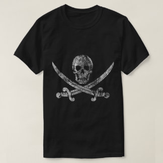 Vintage Piratenschedel en Gekruiste Zwaarden Ontwe T-shirt