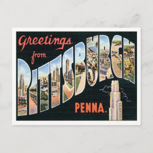 Vintage Pittsburgh Pennsylvania Briefkaart