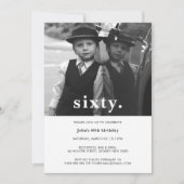 Vintage Plaid 60e anniversaire Invitation photo (Devant)