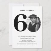 Vintage Plaid 60e anniversaire Invitation photo (Devant)