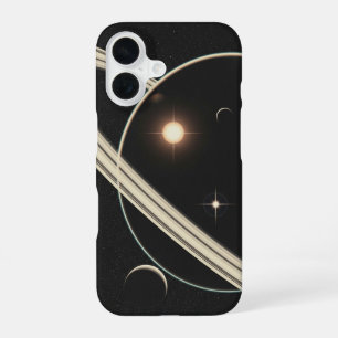 Vintage Planeetringen iPhone 16 Hoesje