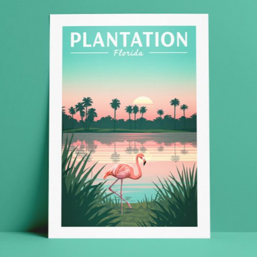 Vintage Plantation Florida Briefkaart