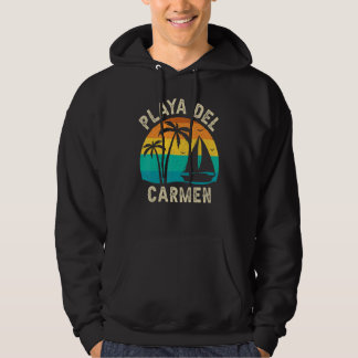 Vintage Playa Del Carmen Sunset  Matching Family V Hoodie