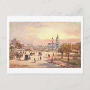 Vintage Plaza del Congreso, Buenos Aires Briefkaart