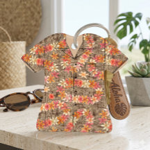 Vintage Plumeria Lei Aloha Shirt-herinneringorname