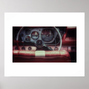 Vintage Plymouth Fury Poster Afdruk