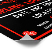 Vintage Poker Night Poster (Hoek)