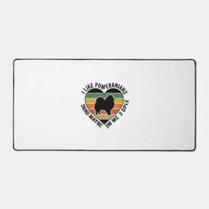 Vintage Pomeranian Hart Citaat Hond Liefhebber Shi Bureaumat