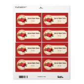 Vintage pommes fruits maison conserve étiquette (Feuille entière)