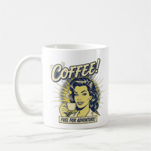 Vintage Pop Art Koffie Therapie Mok