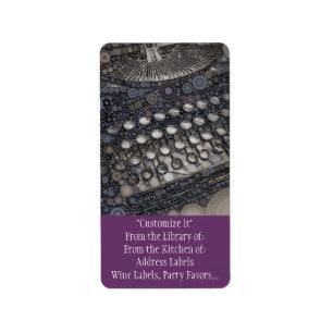 Vintage Pop voor moderne ontwerpen voor schrijfmac Etiket