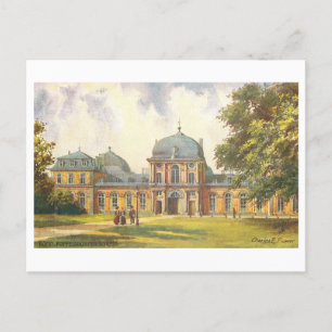 Vintage Poppelsdorf Paleis/Schloss, Bonn, Duitslan Briefkaart