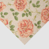 Vintage Populaire Roos Tissuepapier (Detail)