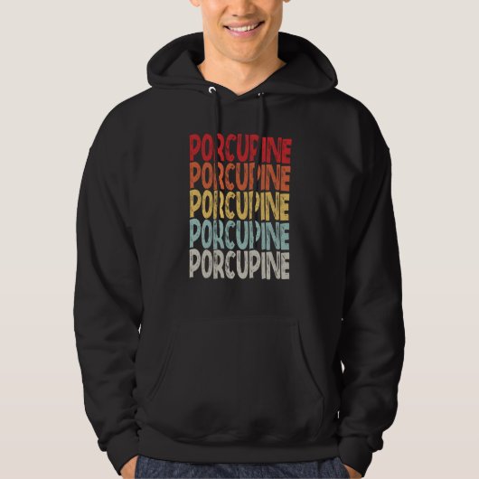 vintage Porcupine Hoodie (Voorkant)
