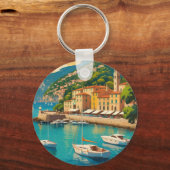Vintage Portofino Genova Italy Sleutelhanger (Achterkant)