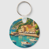 Vintage Portofino Genova Italy Sleutelhanger (Achterkant)