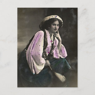 Vintage Portrait of a Gypsy Briefkaart
