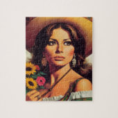 Vintage Portrait Pin Up Legpuzzel (Verticaal)