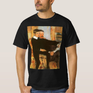 Vintage portret van vader en zoon door Mary Cassat T-shirt