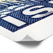 Vintage Postage Stamp Print, Mountain River Poster (Hoek)