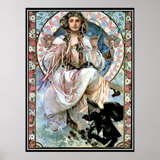 Vintage Poster alphonse mucha (Voorkant)