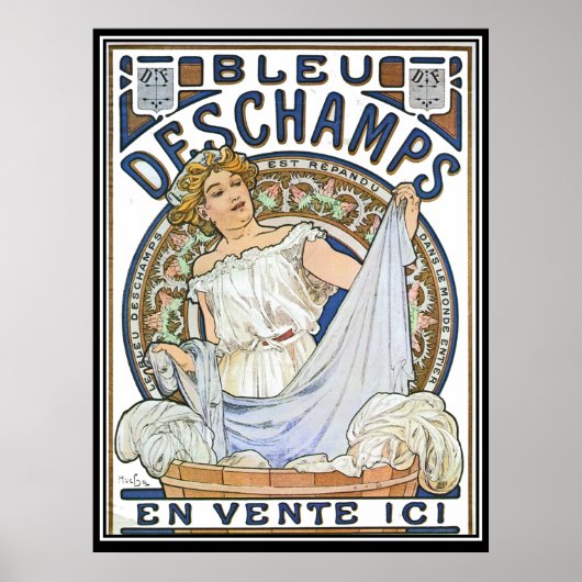 Vintage Poster Alphonse Mucha Ad (Voorkant)