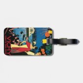 Vintage Poster Art Vichy Frankrijk Bagagelabel (Achterkant horizontaal)