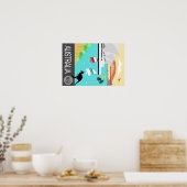 Vintage-poster Australië Poster (Keuken)