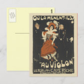 Vintage Poster Briefkaarten (Voorkant / Achterkant)