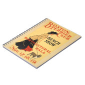 Vintage Poster Design - Boston Terrier Bench Club Notitieboek (Linkerzijde)